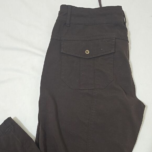 Prana, HYBRID HIKING Dark Brown Women's Pants size 4 - Picture 5 of 7